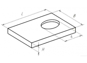 Плита с отверстием ПО-3