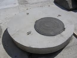 Плита перекрытия колодца ПП 10-1 с полимерным люком (Л)