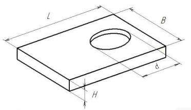 Плита с отверстием ПО-3