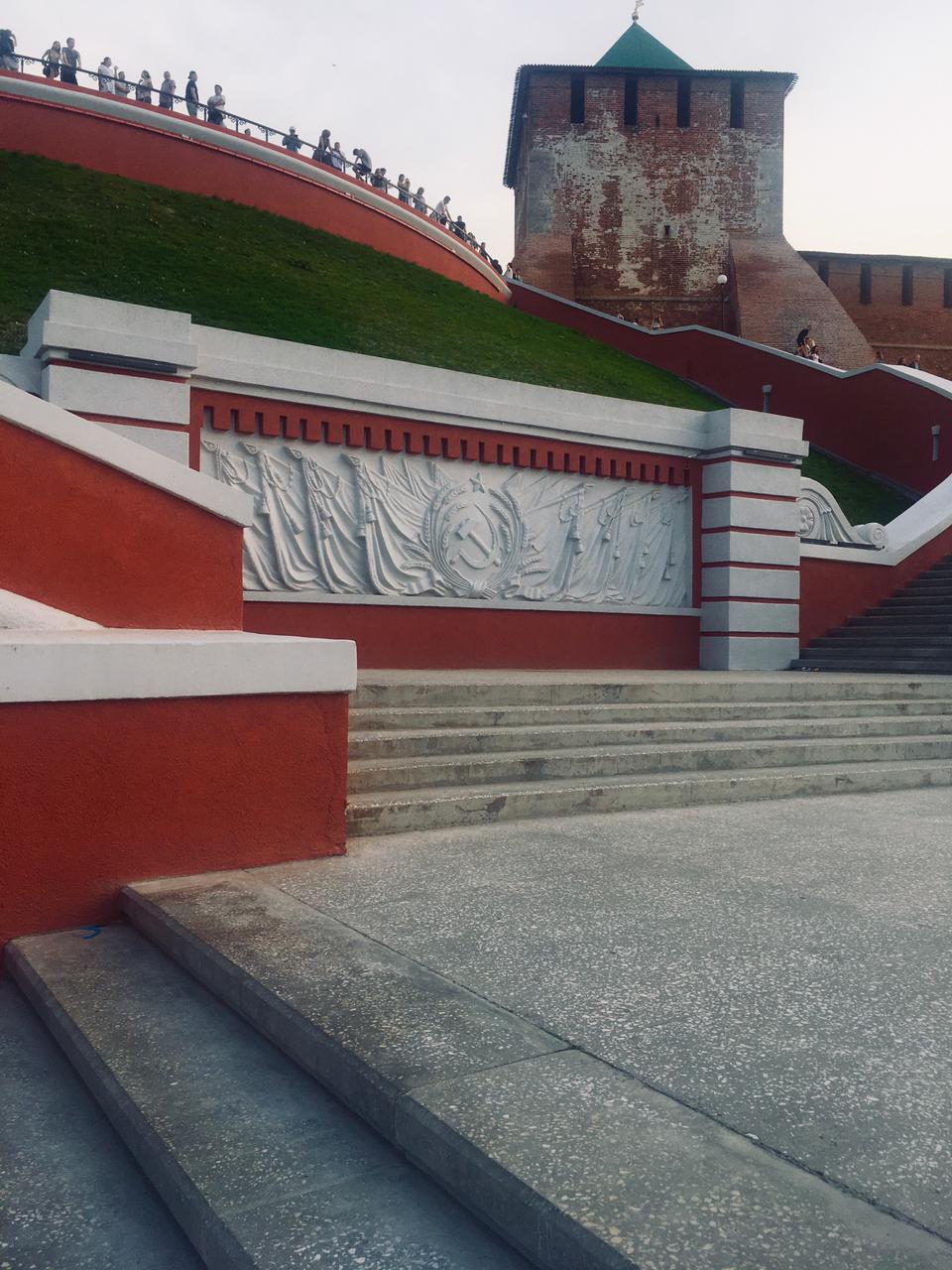 Чкаловская лестница (изготовлена балка ПБ)