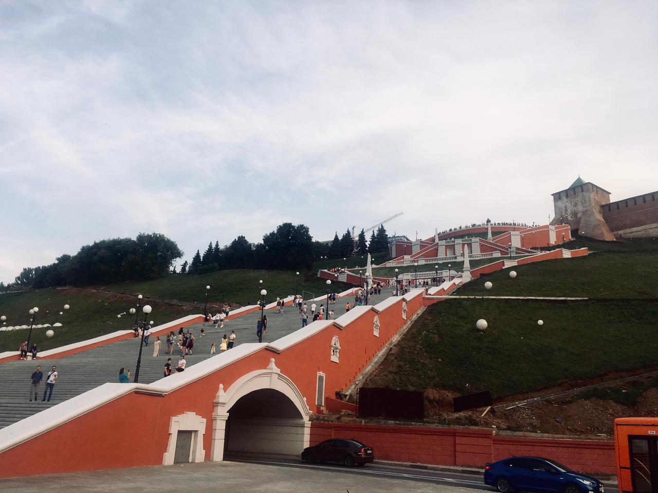 Чкаловская лестница (изготовлена балка ПБ)